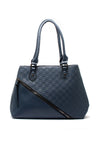 Zen Collection Checkered Shoulder Bag, Blue