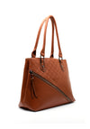 Zen Collection Checkered Shoulder Bag, Brown