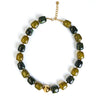 Serafina Collection Chunky Square Beaded Necklace, Green