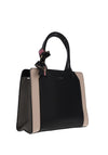 Zen Collection Two Tone Shoulder Bag, Black