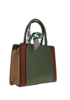 Zen Collection Two Tone Shoulder Bag, Green