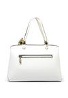 Zen Collection Pebbled Pom Pom Grab Bag, White