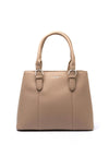 Zen Collection Pebbled Grain Structured Grab Bag, Warm Beige