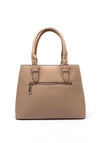 Zen Collection Pebbled Grain Structured Grab Bag, Warm Beige