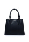 Zen Collection Pebbled Grain Structured Grab Bag, Navy
