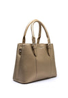 Zen Collection Pebbled Grain Structured Grab Bag, Gold Taupe