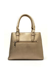 Zen Collection Pebbled Grain Structured Grab Bag, Gold Taupe