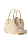 Zen Collection Contrast Trim Crossbody Bag, Beige