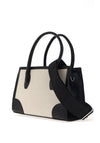 Zen Collection Contrast Trim Crossbody Bag, Black