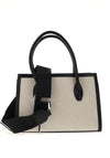 Zen Collection Contrast Trim Crossbody Bag, Black