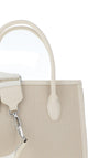 Zen Collection Contrast Trim Crossbody Bag, White