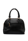 Zen Collection Weaved Dome Grab Bag, Black