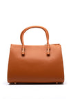 Zen Collection Colour Block Wave Grab Bag, Brown Apricot Beige