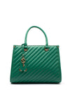 Zen Collection Quilted Stripe Grab Bag, Green
