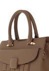Zen Collection Quilted Button Grab Bag, Khaki