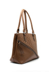 Zen Collection Checkered Shoulder Bag, Mud