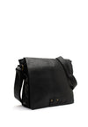 Zen Collection Flap Over Large Crossbody Bag, Black