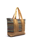 Zen Collection Woven Multi Tote Bag, Black Multi