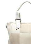 Zen Collection Check Multi Strap Bag, White