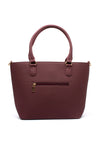 Zen Collection Pebbled Shoulder Bag, Maroon