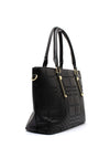 Zen Collection Glen Check Print Shoulder Bag, Black