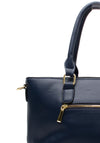 Zen Collection Glen Check Print Shoulder Bag, Navy