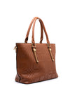 Zen Collection Glen Check Print Shoulder Bag, Tan