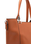 Zen Collection Pebbled Block Shoulder Bag, Tan