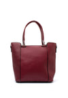 Zen Collection Pebbled Block Shoulder Bag, Wine