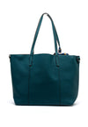 Zen Collection Ribbon Tote Bag, Teal Blue