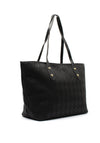 Zen Collection Textured Checkered Shoulder Bag, Black