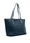 Zen Collection Textured Checkered Shoulder Bag, Blue