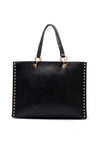 Zen Collection Stud Detail Shoulder Bag, Navy