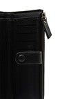 Zen Collection Pebbled Large Zip Top Purse, Black