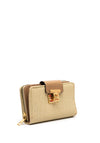 Zen Collection Zip Around Woven Wallet, Light Brown