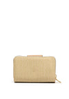 Zen Collection Zip Around Woven Wallet, Light Brown