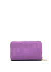 Zen Collection Zip Around Woven Wallet, Purple