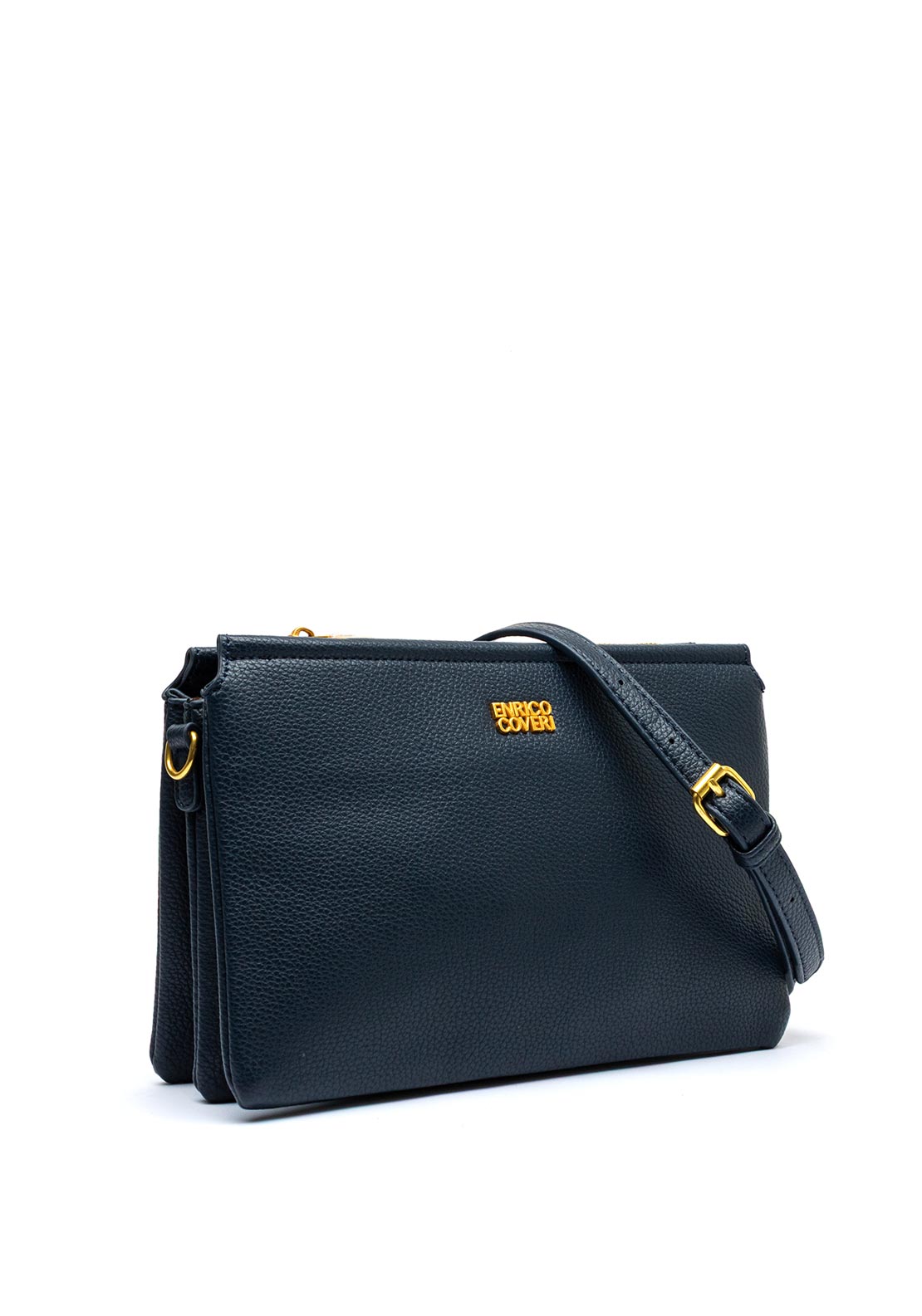 Zen Collection Triple Pocket Crossbody Pochette Bag, Navy