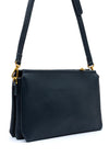 Zen Collection Triple Pocket Crossbody Pochette Bag, Navy