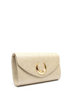 Zen Collection Textured Moon Detail Clutch, Gold