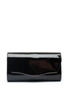 Zen Collection Flap Over Patent Clutch, Black