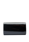 Zen Collection Flap Over Patent Clutch, Black