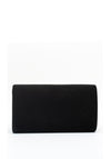Zen Collection Smooth Flap Over Clutch, Black