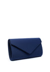 Zen Collection Smooth Flap Over Clutch, Navy