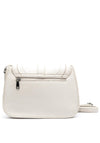 Zen Collection Flap Over Buckle Detail Crossbody Bag, Cream