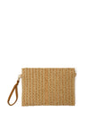 Zen Collection Rattan Woven Clutch Bag, Beige