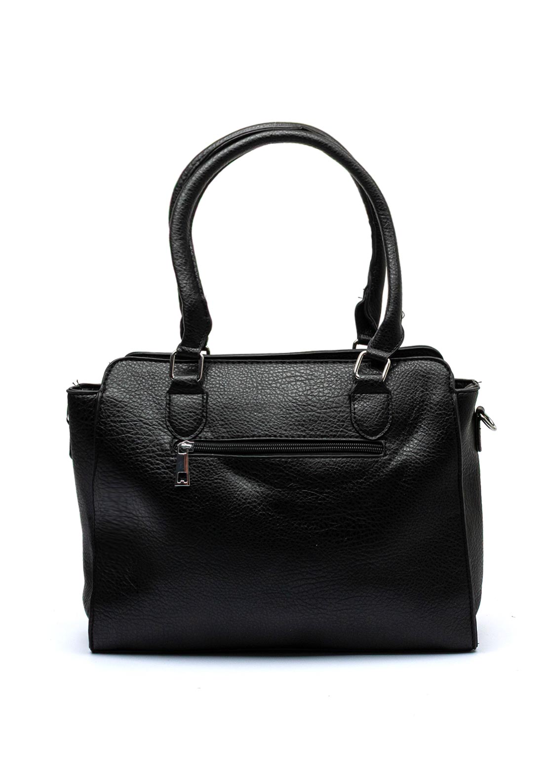 Zen Collection Faux Leather Tassel Detail Shoulder Bag, Black