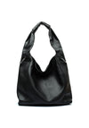 Zen Collection Large Hobo Shopper Bag, Black