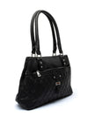Zen Collection Medium Quilted Shoulder Bag, Black