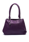 Zen Collection Medium Quilted Shoulder Bag, Purple